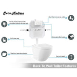 St. Tropez Elongated Toilet Bowl Only in Glossy White - Super Arbor