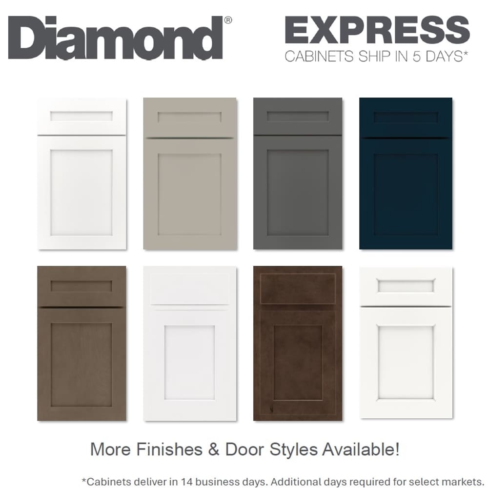 Diamond Express Jamestown 30-in W x 34.5-in H x 24-in D Regatta Blue 3-Drawer Base Fully Assembled Plywood Cabinet (Recessed Panel Shaker Style)