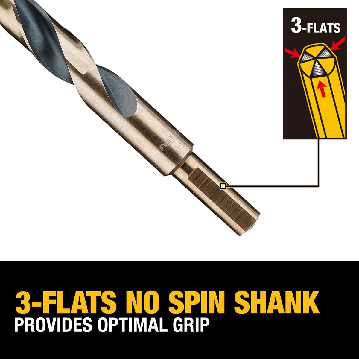 DEWALT 21-Piece Assorted Black & Gold Coated HSS Twist Drill Bit Set
