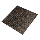 Apollo Tile Mingles Dark Brown 12-in x 12-in Glossy Glass Uniform Squares Floor and Wall Tile (20-sq. ft/ Carton)