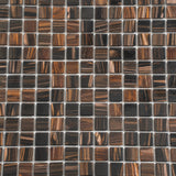 Apollo Tile Mingles Dark Brown 12-in x 12-in Glossy Glass Uniform Squares Floor and Wall Tile (20-sq. ft/ Carton)