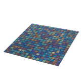 Apollo Tile Skosh Dark Shimmer Multi Blue 11-1/2-in x 11-1/2-in Glossy Glass Uniform Squares Floor and Wall Tile (18.69-sq. ft/ Carton)