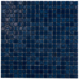 Apollo Tile Skosh Navy Blue 11-1/2-in x 11-1/2-in Glossy Glass Uniform Squares Floor and Wall Tile (18.69-sq. ft/ Carton)