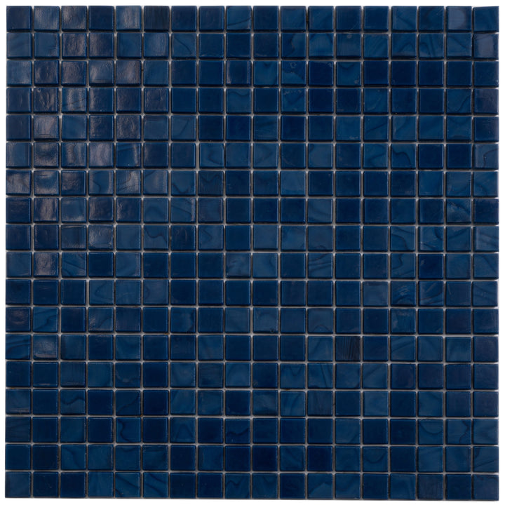 Apollo Tile Skosh Navy Blue 11-1/2-in x 11-1/2-in Glossy Glass Uniform Squares Floor and Wall Tile (18.69-sq. ft/ Carton)
