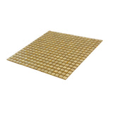 Apollo Tile Skosh Satin Sheen Gold 11-1/2-in x 11-1/2-in Glossy Glass Uniform Squares Floor and Wall Tile (18.69-sq. ft/ Carton)