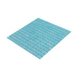 Apollo Tile Nacreous Cyan Blue 12-in x 12-in Glossy Glass Uniform Squares Floor and Wall Tile (20-sq. ft/ Carton)