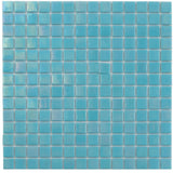 Apollo Tile Nacreous Cyan Blue 12-in x 12-in Glossy Glass Uniform Squares Floor and Wall Tile (20-sq. ft/ Carton)
