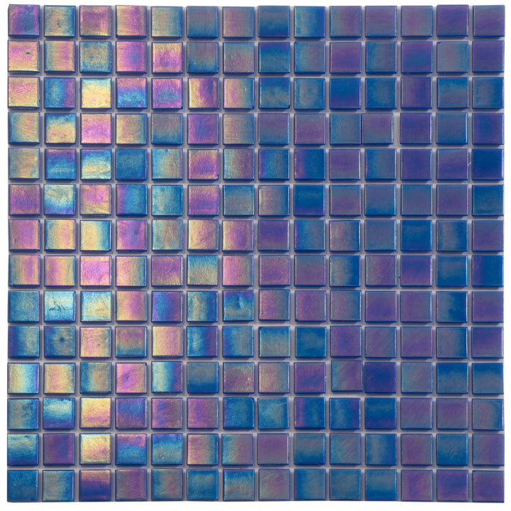 Apollo Tile Nacreous Royal Blue 12-in x 12-in Glossy Glass Uniform Squares Floor and Wall Tile (20-sq. ft/ Carton)