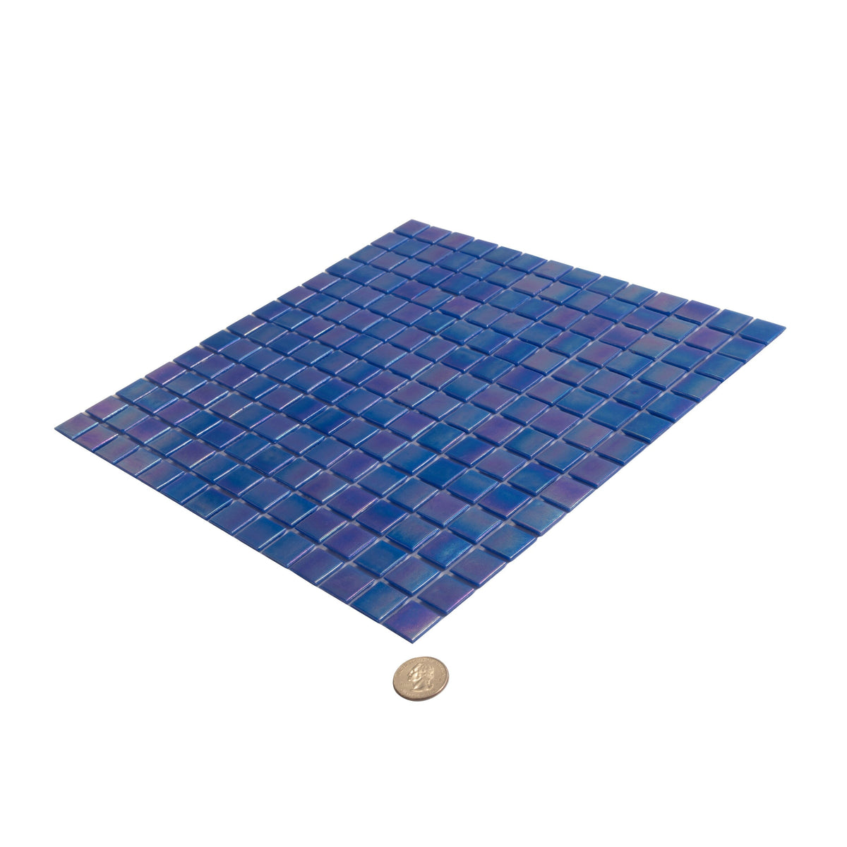 Apollo Tile Nacreous Royal Blue 12-in x 12-in Glossy Glass Uniform Squares Floor and Wall Tile (20-sq. ft/ Carton)