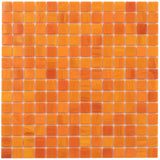 Apollo Tile Dune Fire Orange 12-in x 12-in Glossy Glass Uniform Squares Floor and Wall Tile (20-sq. ft/ Carton)