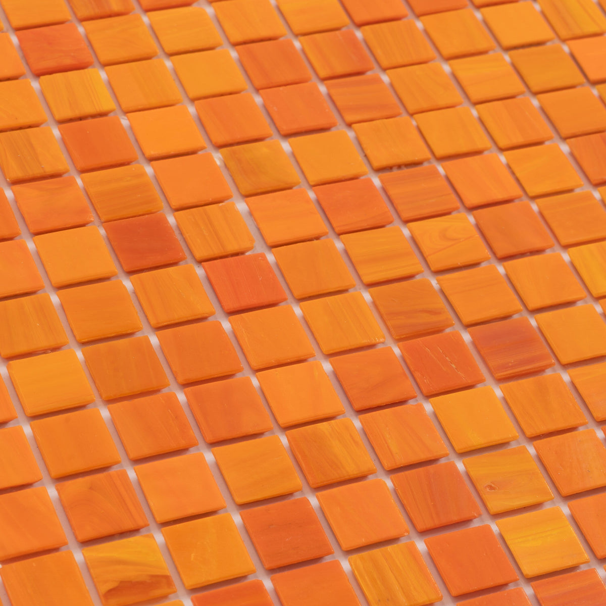 Apollo Tile Dune Fire Orange 12-in x 12-in Glossy Glass Uniform Squares Floor and Wall Tile (20-sq. ft/ Carton)
