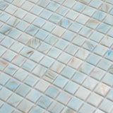 Apollo Tile Celestial Pastel Blue 12-in x 12-in Glossy Glass Uniform Squares Floor and Wall Tile (20-sq. ft/ Carton)