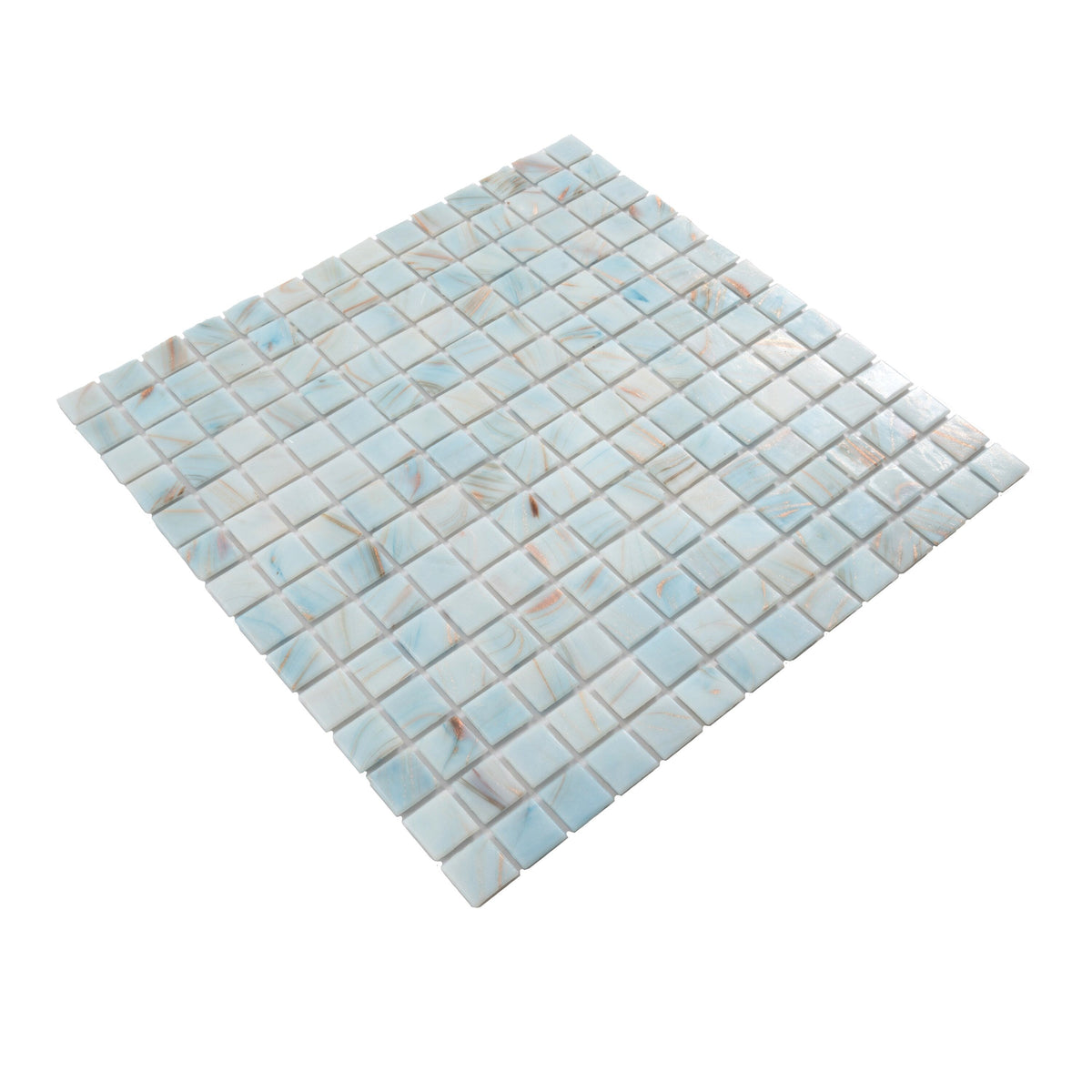 Apollo Tile Celestial Pastel Blue 12-in x 12-in Glossy Glass Uniform Squares Floor and Wall Tile (20-sq. ft/ Carton)
