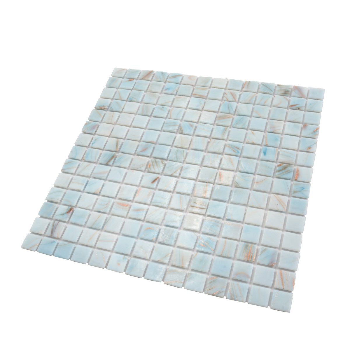 Apollo Tile Celestial Pastel Blue 12-in x 12-in Glossy Glass Uniform Squares Floor and Wall Tile (20-sq. ft/ Carton)