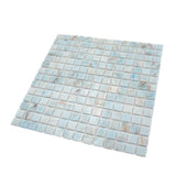 Apollo Tile Celestial Pastel Blue 12-in x 12-in Glossy Glass Uniform Squares Floor and Wall Tile (20-sq. ft/ Carton)