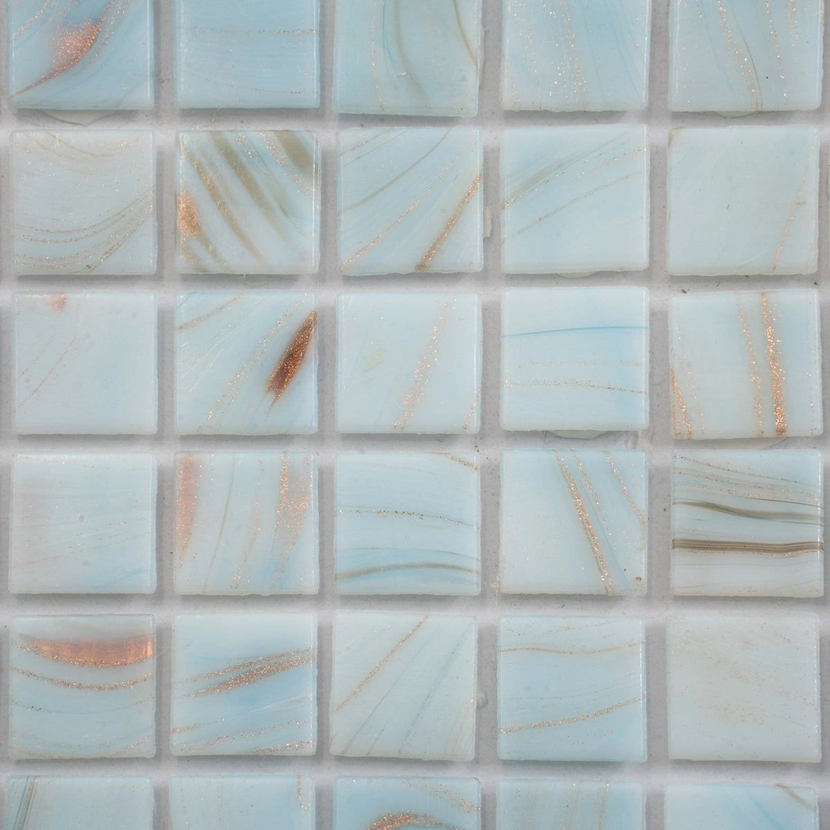 Apollo Tile Celestial Pastel Blue 12-in x 12-in Glossy Glass Uniform Squares Floor and Wall Tile (20-sq. ft/ Carton)