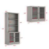 FUFU&GAGA Modern/Contemporary Gray Tv Cabinet (Accommodates TVs up to 56-in)