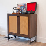 Sunnydaze Decor Brown 1-Shelf Office Cabinet