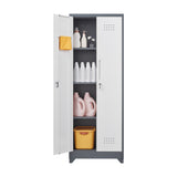 SINOFURN White 3-Shelf Office Cabinet