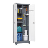 SINOFURN White 3-Shelf Office Cabinet