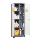 SINOFURN White 3-Shelf Office Cabinet