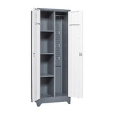 SINOFURN White 3-Shelf Office Cabinet
