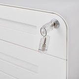 SINOFURN White 3-Drawer 15.8-in File Cabinet