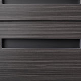 SINOFURN Black 3-Drawer 15.8-in File Cabinet