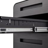 SINOFURN Black 3-Drawer 15.8-in File Cabinet