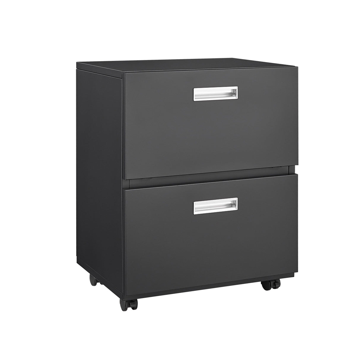 SINOFURN Black 2-Drawer 19.7-in File Cabinet