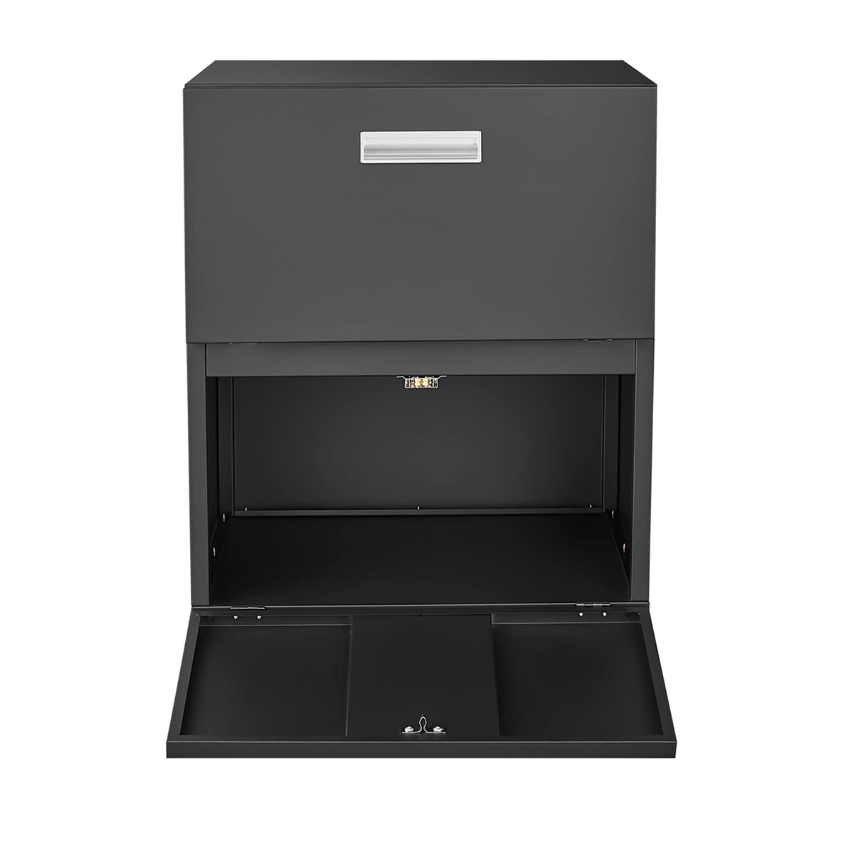 SINOFURN Black 2-Drawer 19.7-in File Cabinet