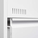 SINOFURN White 2-Drawer 23.6-in File Cabinet