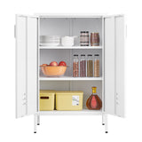 SINOFURN White 25.6-in File Cabinet