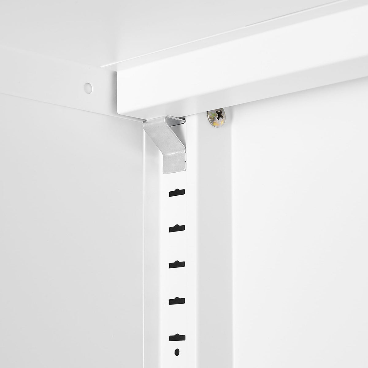 SINOFURN White 25.6-in File Cabinet