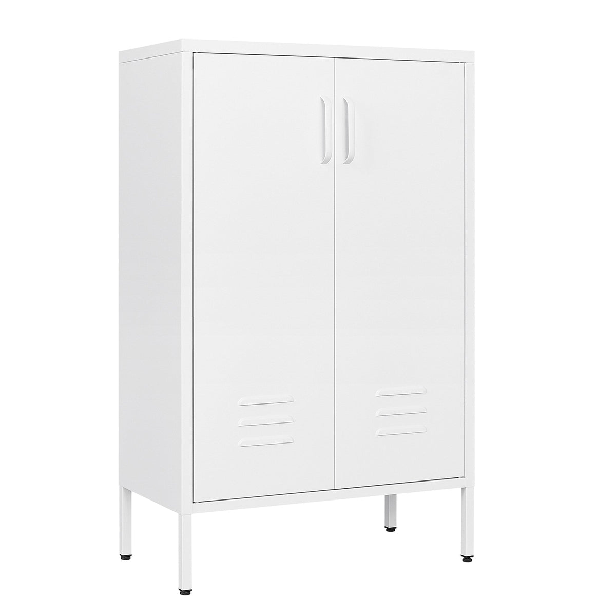 SINOFURN White 25.6-in File Cabinet