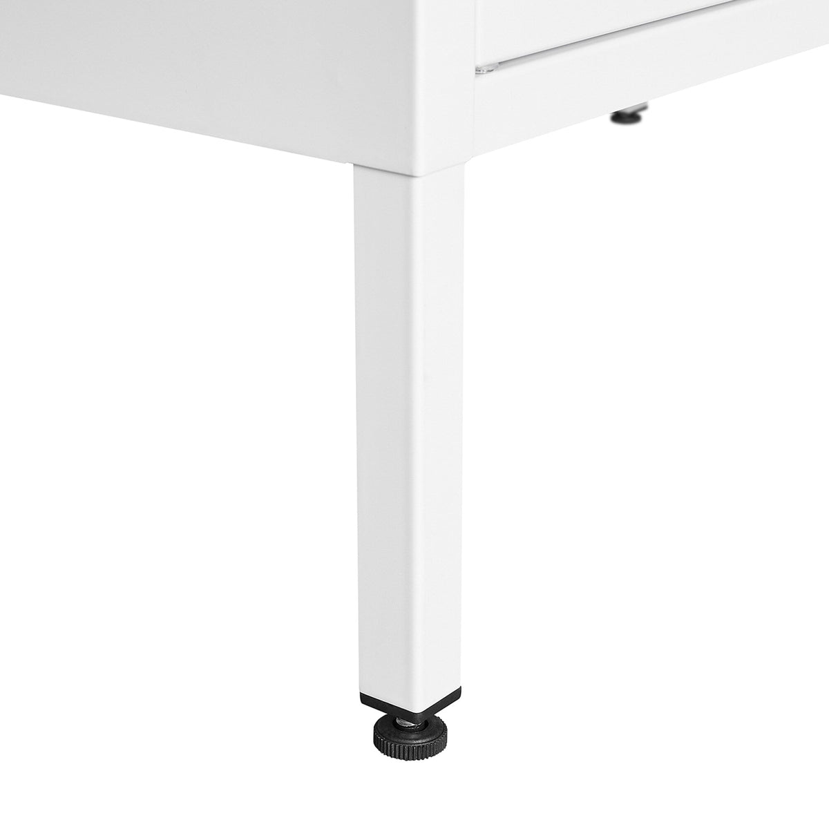 SINOFURN White 25.6-in File Cabinet