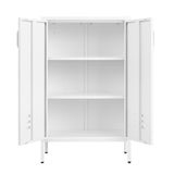 SINOFURN White 25.6-in File Cabinet