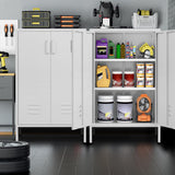 SINOFURN White 25.6-in File Cabinet