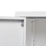SINOFURN White 25.6-in File Cabinet
