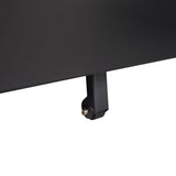 SINOFURN Black 3-Drawer 15.4-in File Cabinet