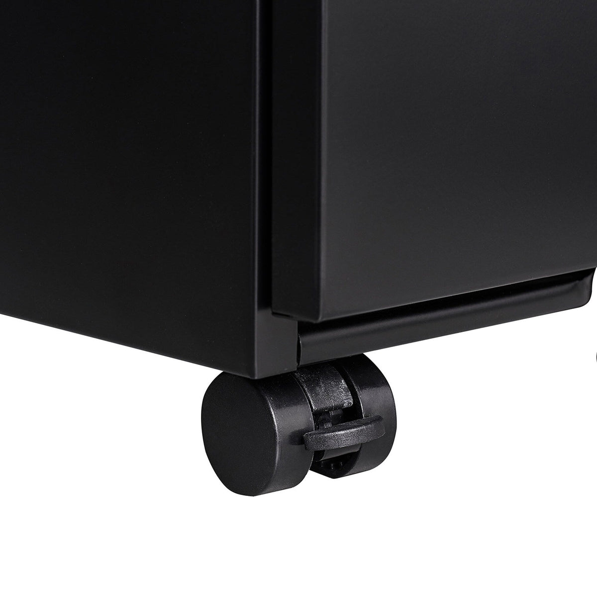 SINOFURN Black 3-Drawer 15.4-in File Cabinet