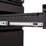 SINOFURN Black 3-Drawer 15.4-in File Cabinet