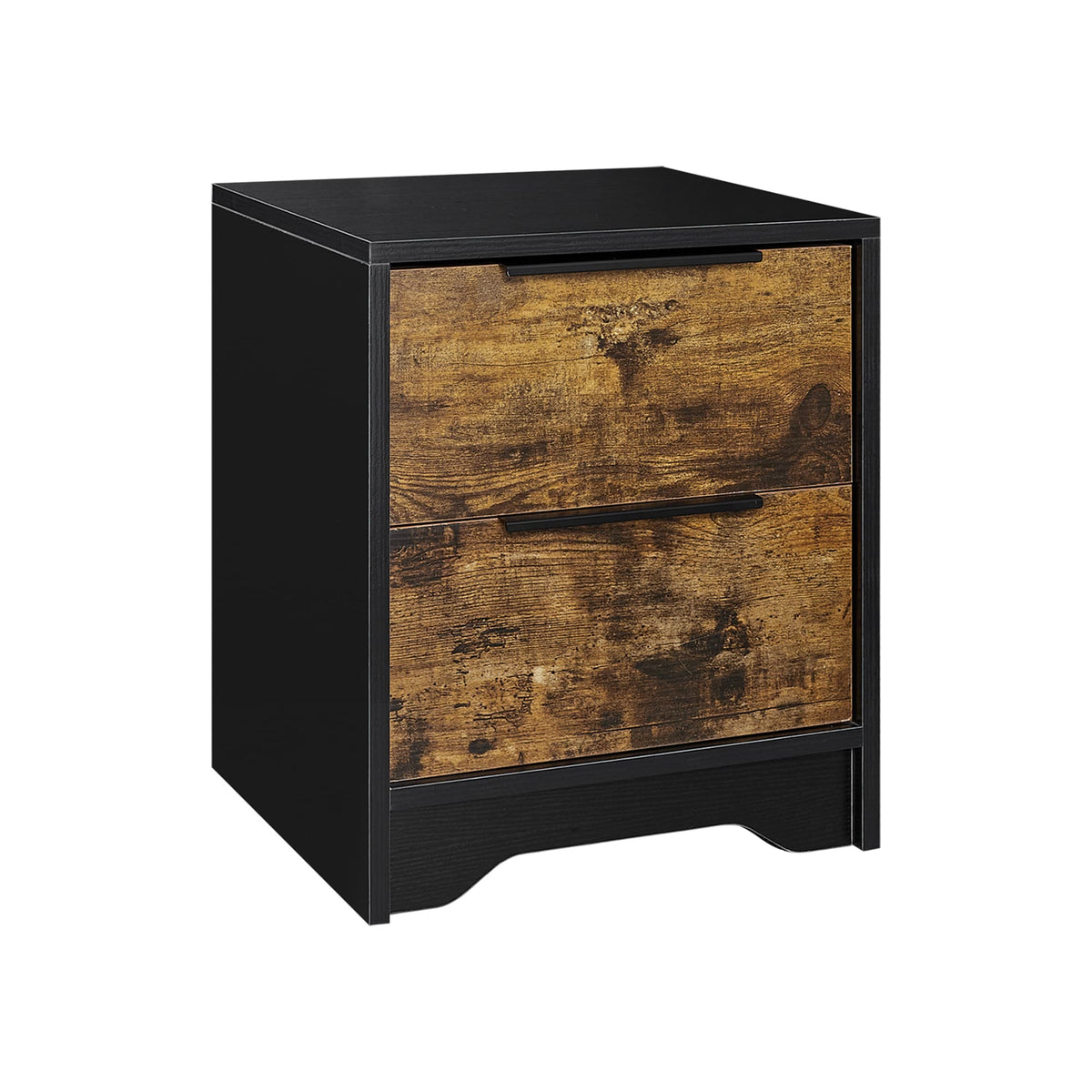 SINOFURN Black 2-Drawer 15.7-in File Cabinet
