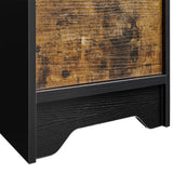 SINOFURN Black 2-Drawer 15.7-in File Cabinet