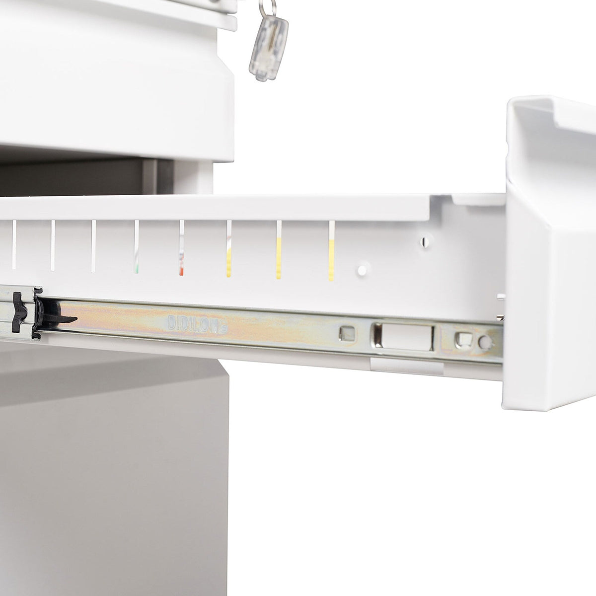 SINOFURN White 3-Drawer 15.4-in File Cabinet
