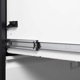 SINOFURN Black+White 2-Drawer 23.6-in File Cabinet