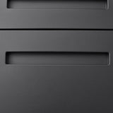SINOFURN Black 3-Drawer 15.8-in File Cabinet
