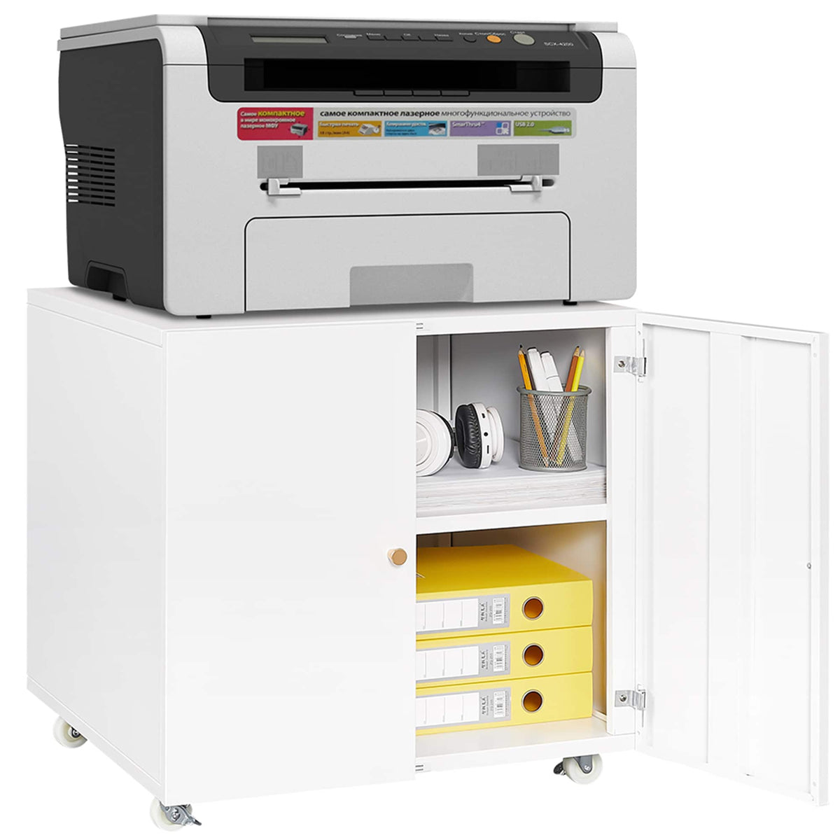 SINOFURN White 23.6-in File Cabinet