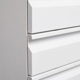 SINOFURN White 3-Drawer 15.4-in File Cabinet