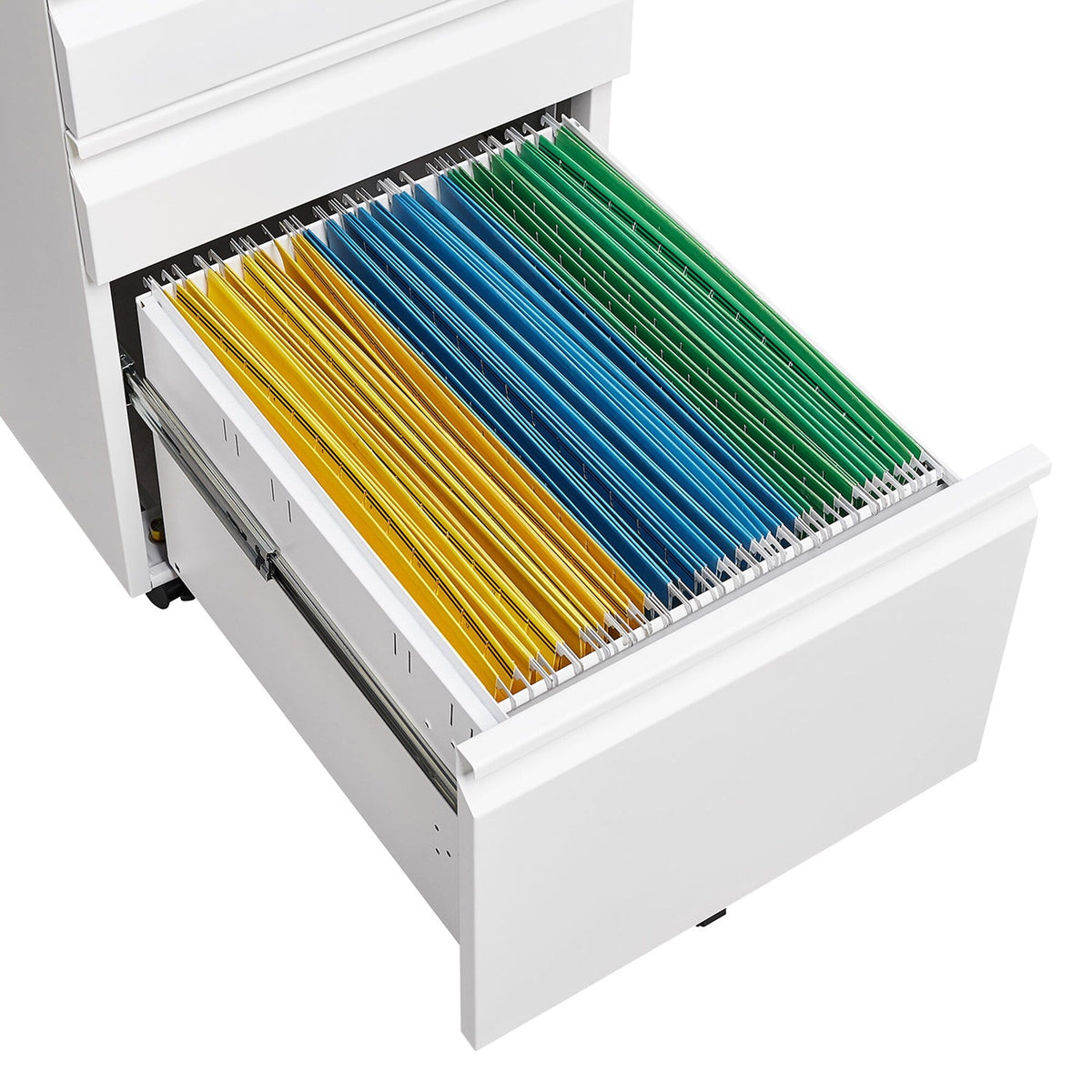 SINOFURN White 3-Drawer 15.4-in File Cabinet